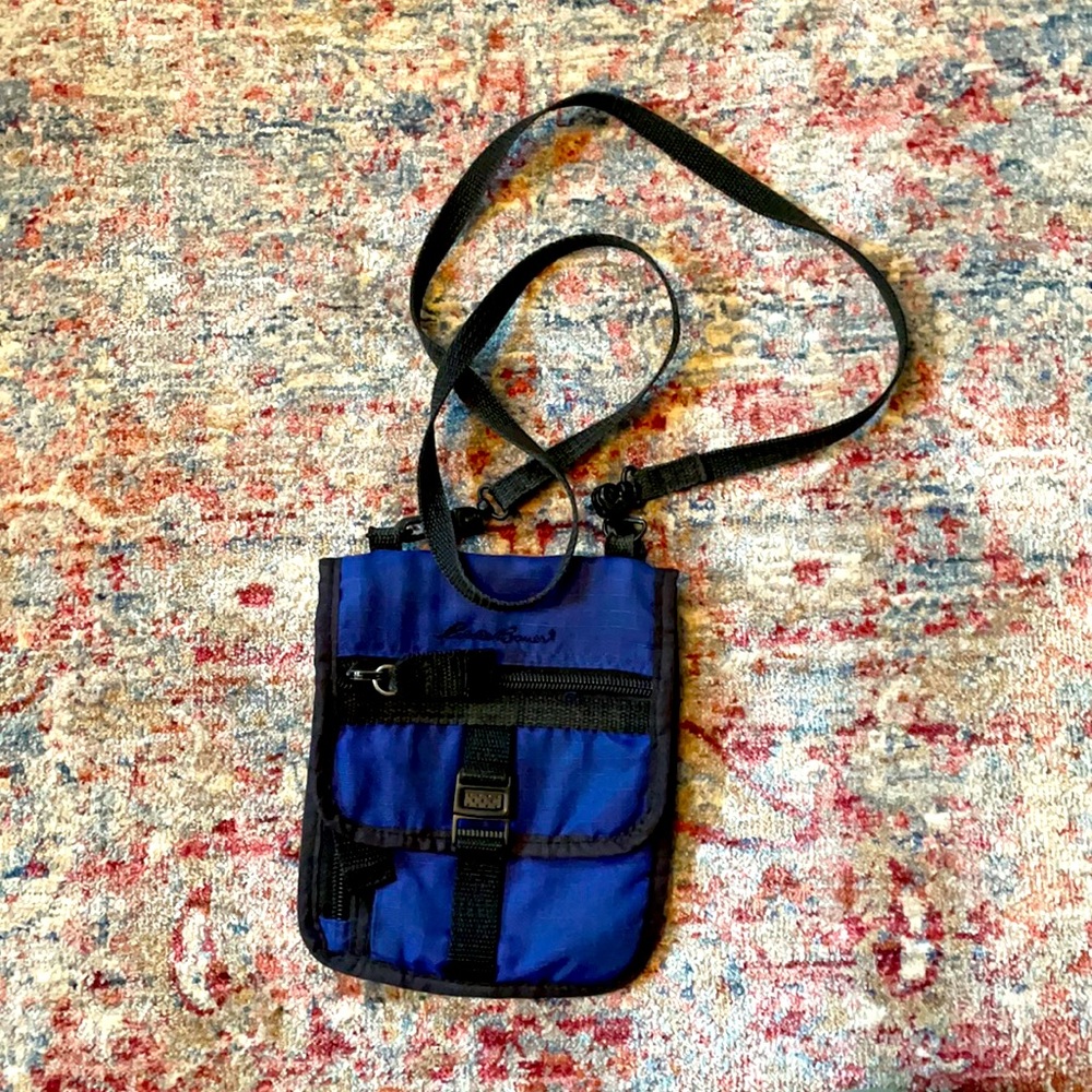 Eddie Bauer, crossbody, blue, wallet purse